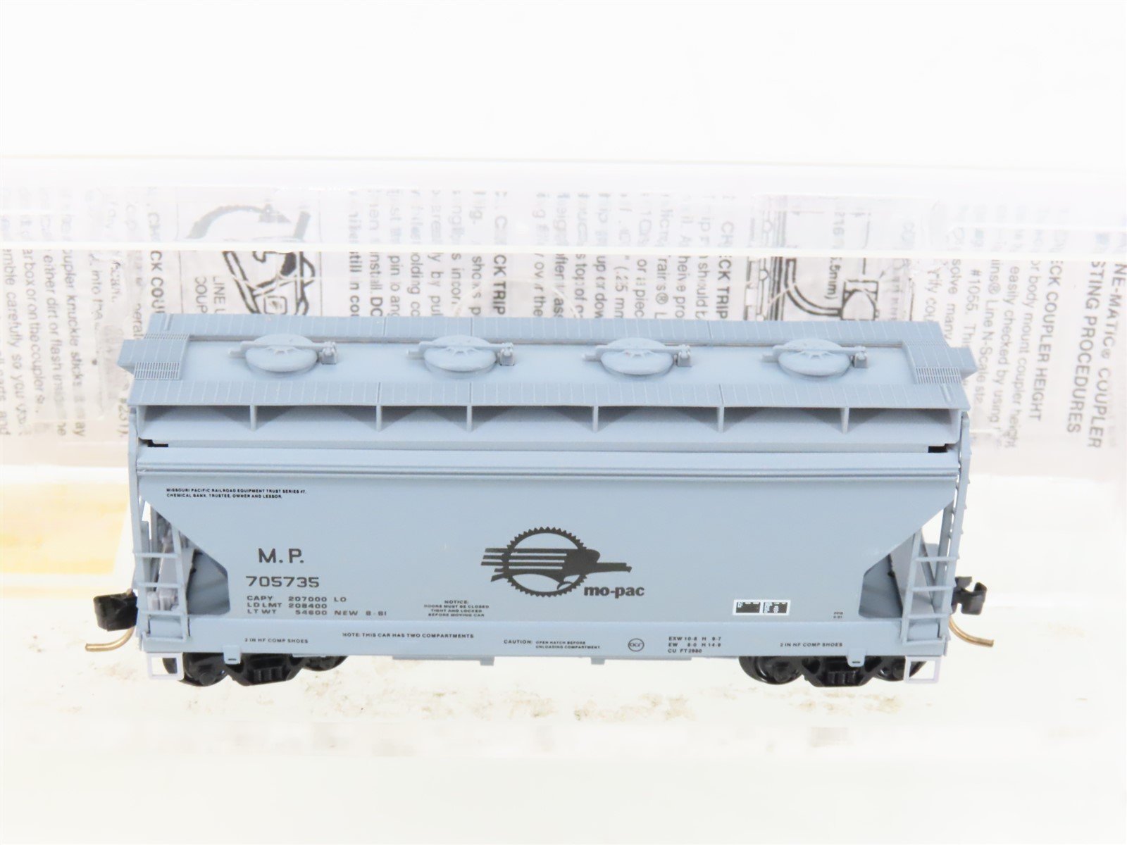 N Micro-Trains MTL 92030 MP Mo-Pac 2-Bay ACF Centerflow Covered Hopper #705735