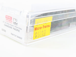 N Micro-Trains MTL 55150 CP Canadian Pacific 2-Bay Offset-Side Hopper #354037