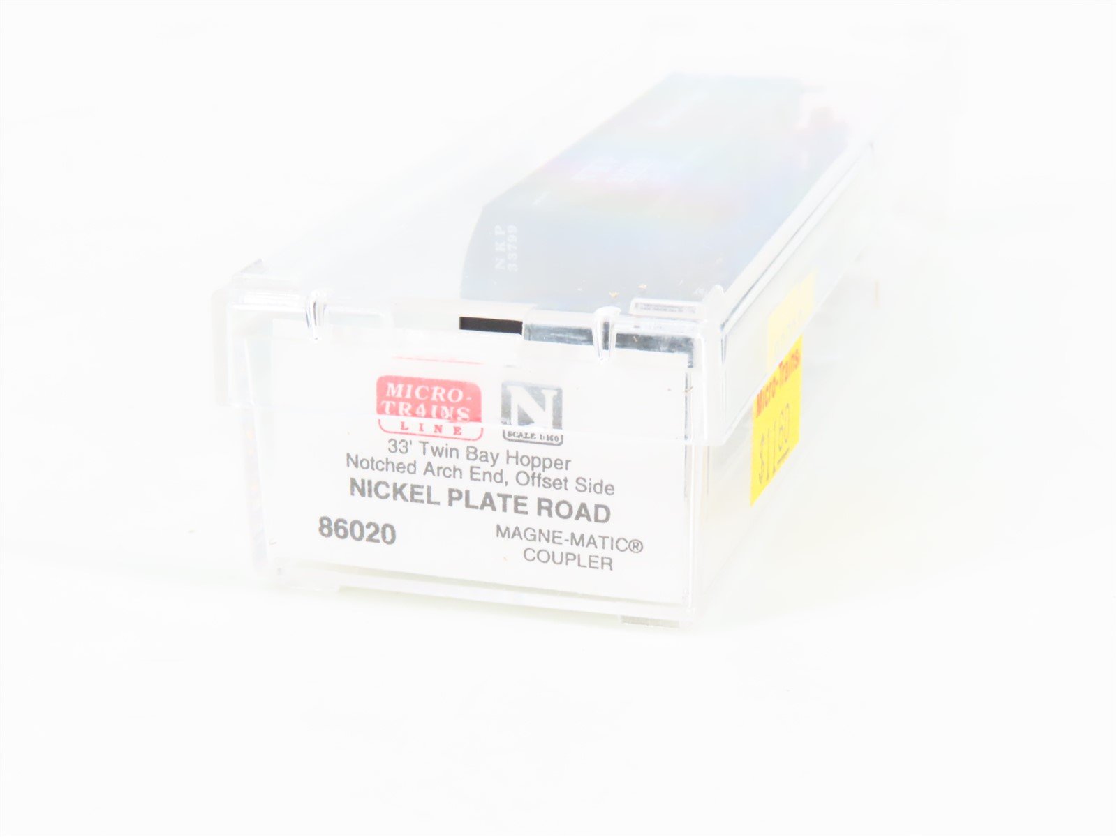 N Micro-Trains MTL 86020 NKP Nickel Plate Road 2-Bay Offset-Side Hopper #33799