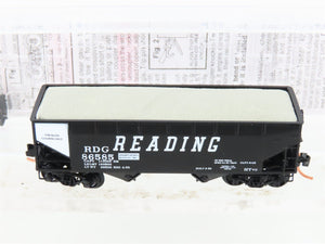 N Micro-Trains MTL 55490 RDG Reading 2-Bay Offset-Side Hopper #86585 w/Sand Load