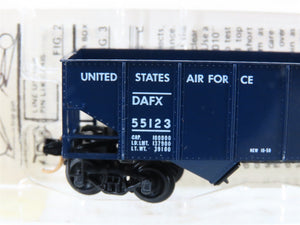 N Kadee Micro-Trains MTL 56120 DAFX US Air Force 2-Bay Rib-Side Hopper #55132
