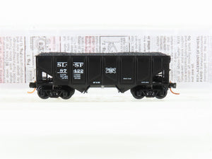 N Micro-Trains MTL 08500050 SLSF Frisco 2-Bay Panel-Side Hopper #87422 w/ Load