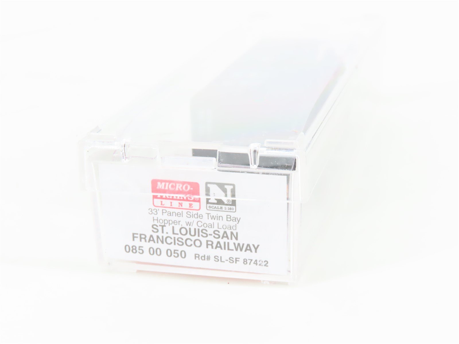 N Micro-Trains MTL 08500050 SLSF Frisco 2-Bay Panel-Side Hopper #87422 w/ Load
