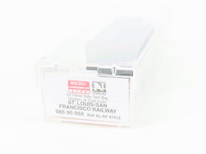 N Micro-Trains MTL 08500050 SLSF Frisco 2-Bay Panel-Side Hopper #87422 w/ Load
