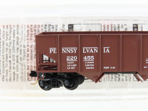 N Scale Micro-Trains MTL 56060 PRR Pennsylvania 2-Bay Rib-Side Hopper #220455