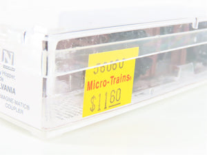 N Scale Micro-Trains MTL 56060 PRR Pennsylvania 2-Bay Rib-Side Hopper #220455