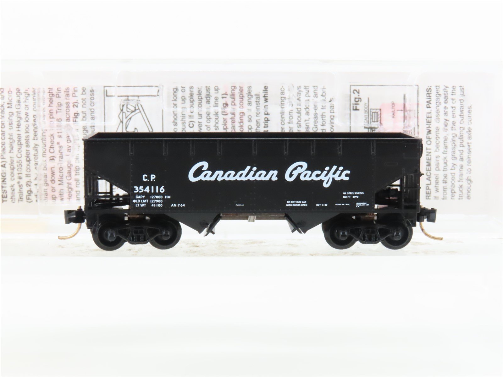 N Micro-Trains MTL 55410 CP Canadian Pacific 2-Bay Offset-Side Hopper #354116