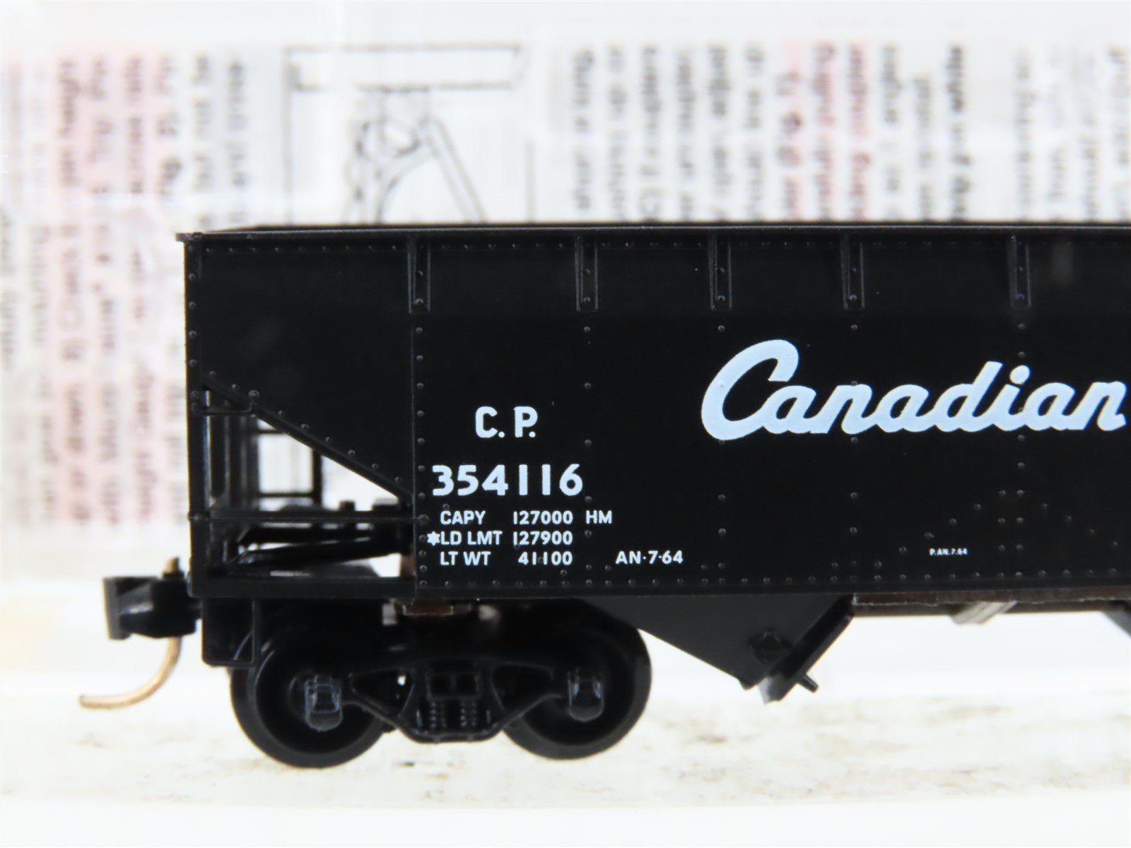 N Micro-Trains MTL 55410 CP Canadian Pacific 2-Bay Offset-Side Hopper #354116