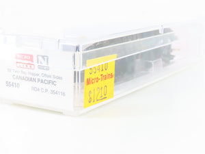 N Micro-Trains MTL 55410 CP Canadian Pacific 2-Bay Offset-Side Hopper #354116