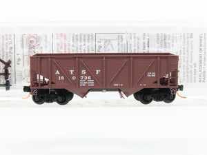 N Scale Micro-Trains MTL 57010 ATSF Santa Fe 2-Bay Composite-Side Hopper #180736