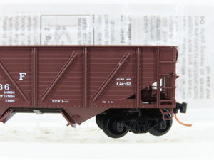 N Scale Micro-Trains MTL 57010 ATSF Santa Fe 2-Bay Composite-Side Hopper #180736