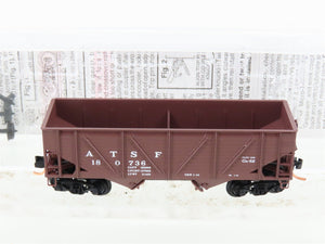 N Scale Micro-Trains MTL 57010 ATSF Santa Fe 2-Bay Composite-Side Hopper #180736