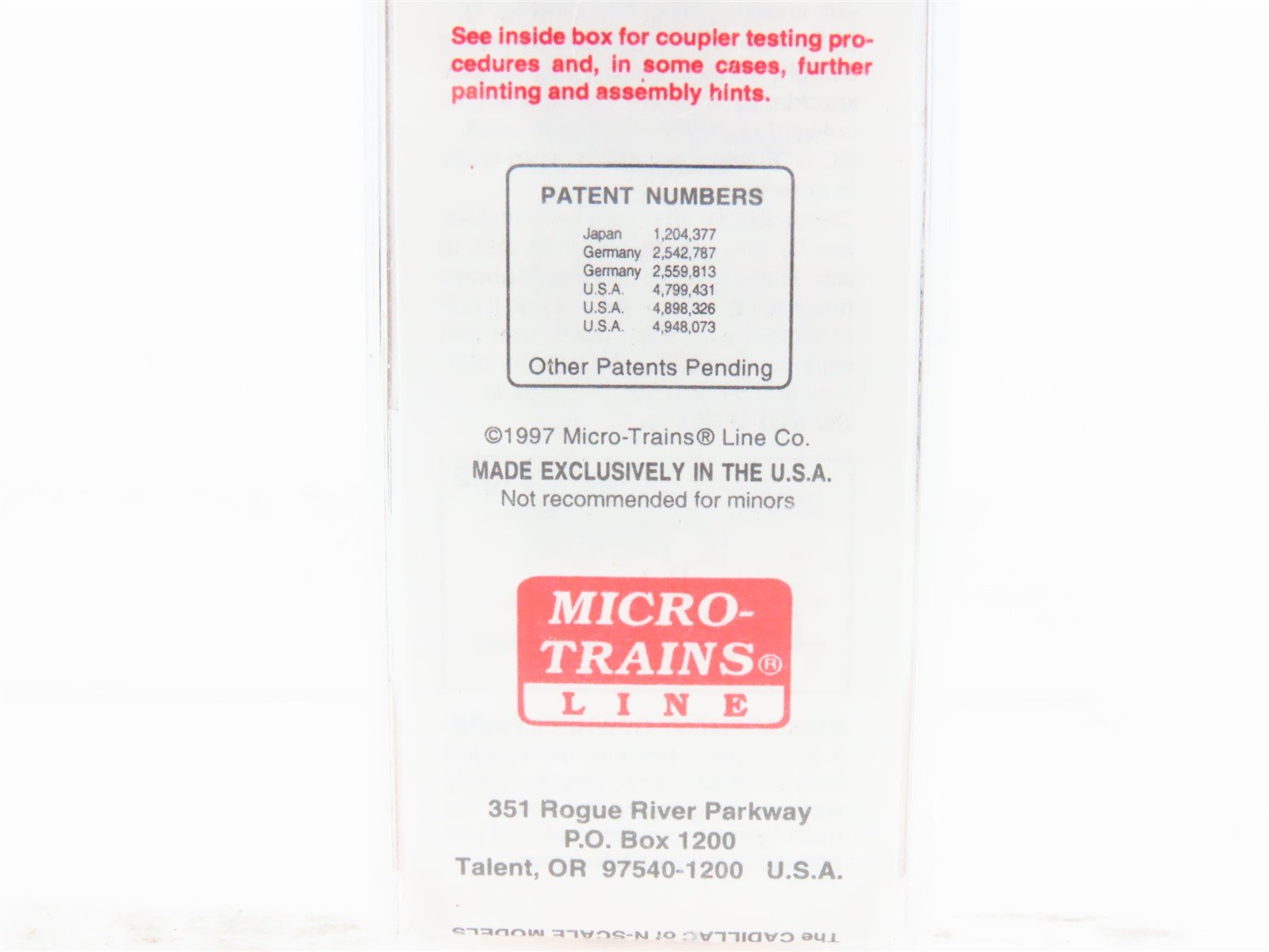 N Scale Micro-Trains MTL 57010 ATSF Santa Fe 2-Bay Composite-Side Hopper #180552