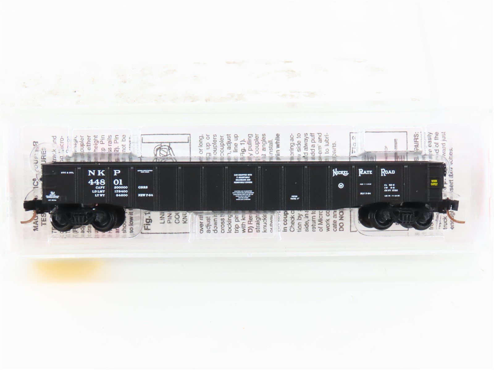 N Micro-Trains MTL 105520 NKP Nickel Plate Road 50' Fixed-End Gondola #44801