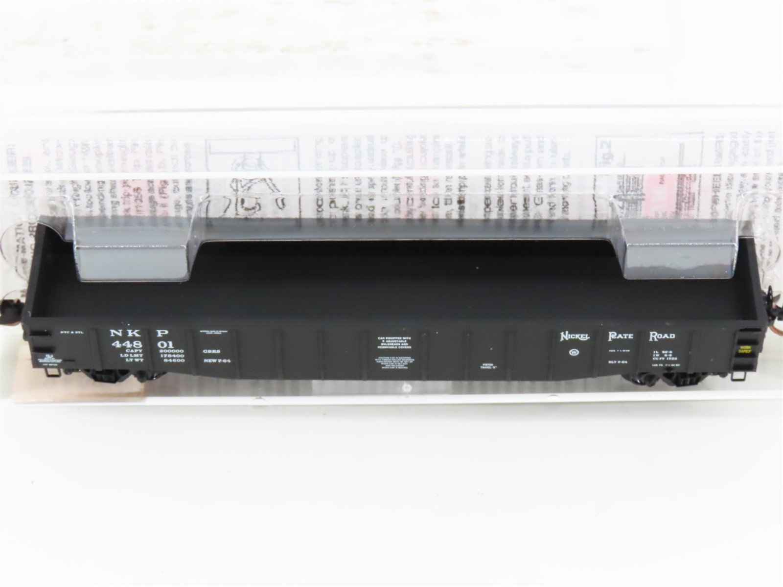 N Micro-Trains MTL 105520 NKP Nickel Plate Road 50' Fixed-End Gondola #44801