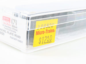 N Micro-Trains MTL 105520 NKP Nickel Plate Road 50' Fixed-End Gondola #44801