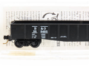 N Scale Micro-Trains MTL 46150 B&O Baltimore & Ohio 50' Drop-End Gondola #259492