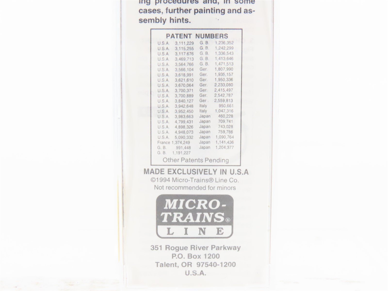 N Scale Micro-Trains MTL 46150 B&O Baltimore & Ohio 50' Drop-End Gondola #259492