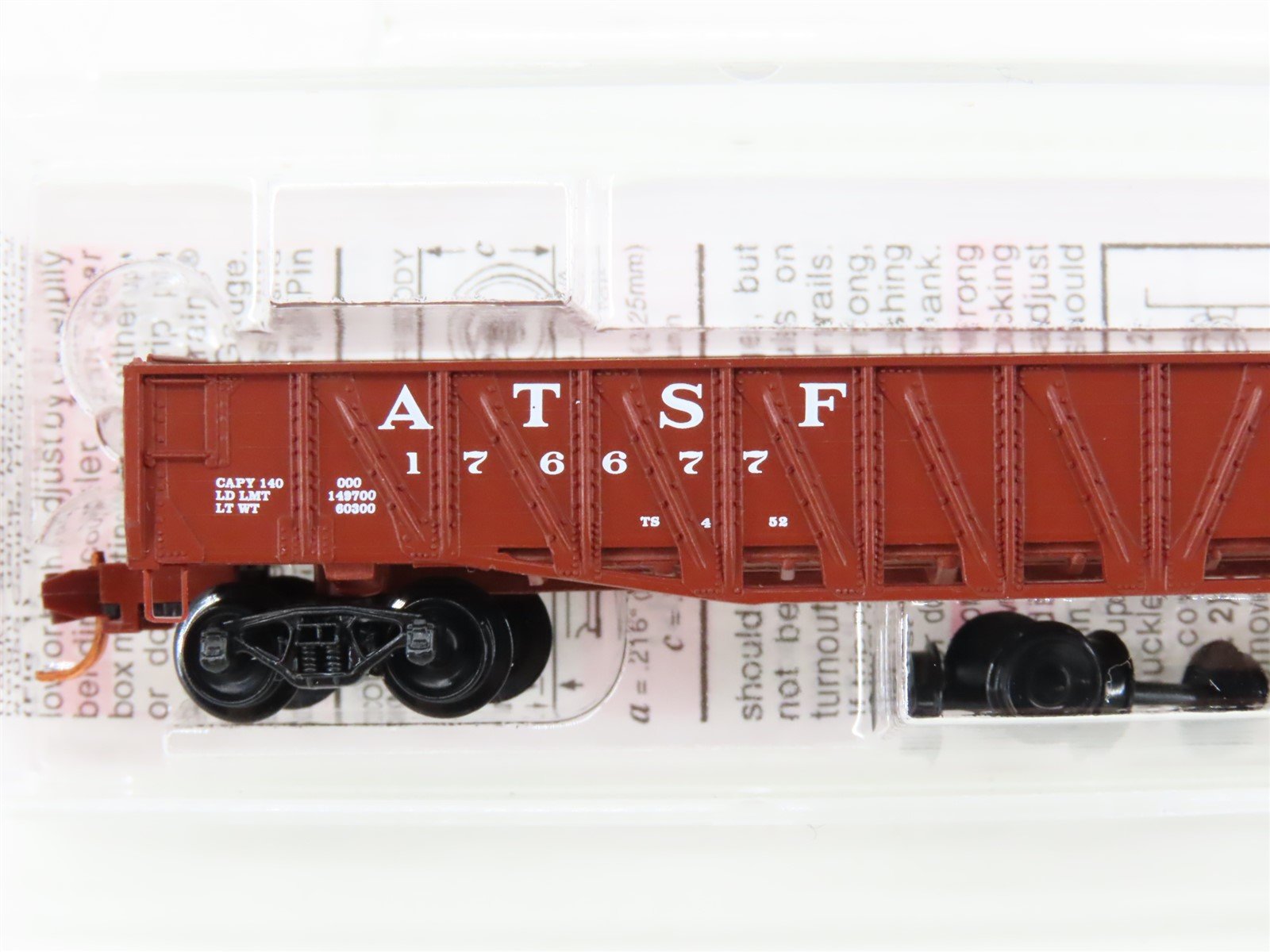 N Micro-Trains MTL 62030 ATSF Santa Fe 50' Drop-End Composite Gondola #176677