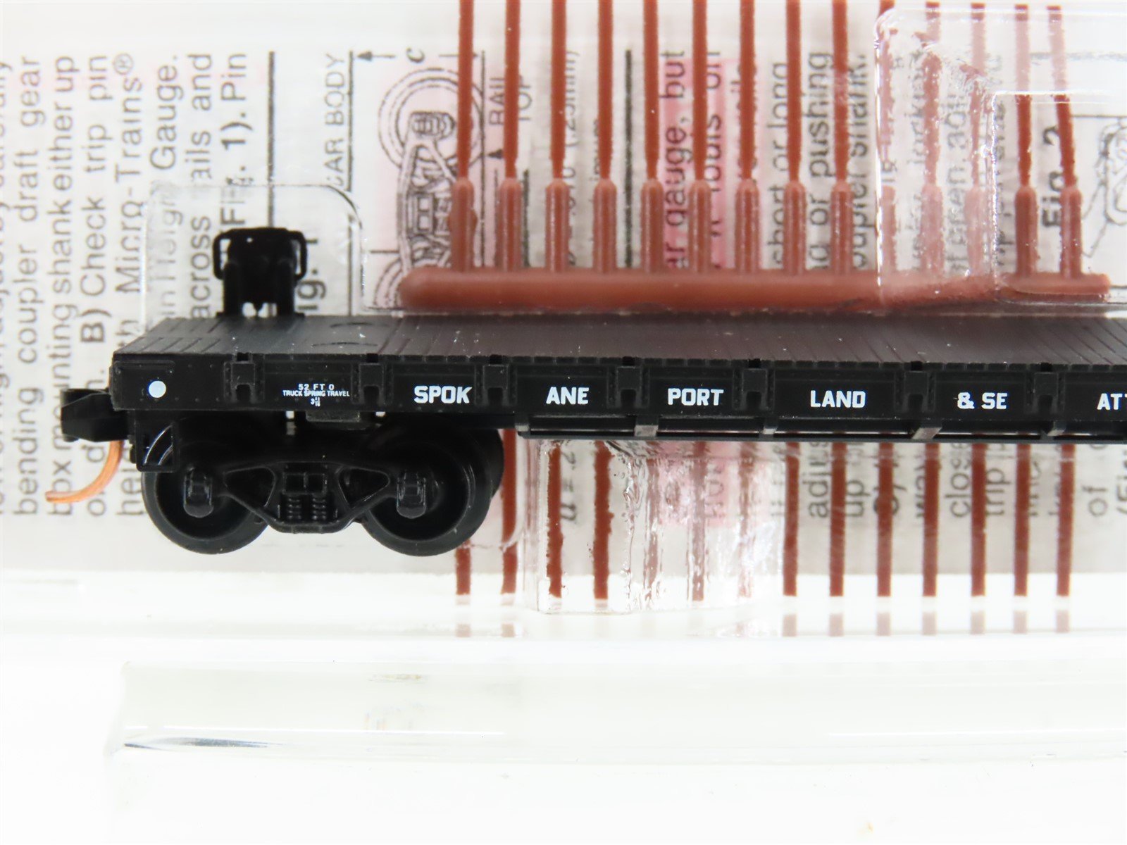 N Micro-Trains MTL 44080 SP&S Spokane Portland & Seattle 50' Flat Car #34040