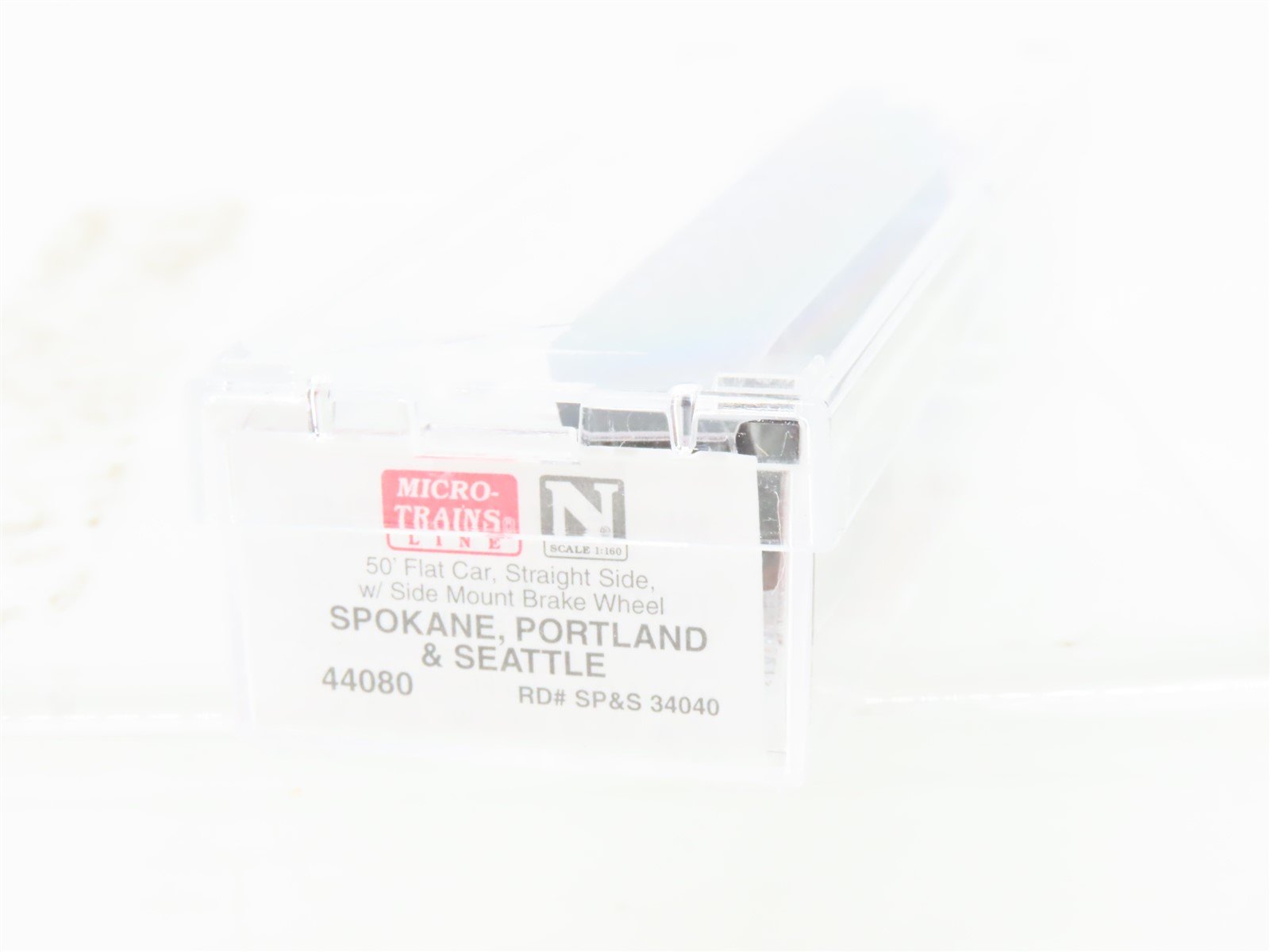N Micro-Trains MTL 44080 SP&S Spokane Portland & Seattle 50' Flat Car #34040
