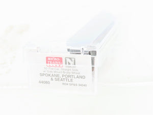 N Micro-Trains MTL 44080 SP&S Spokane Portland & Seattle 50' Flat Car #34040