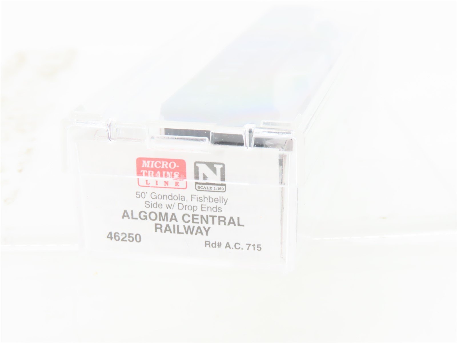 N Micro-Trains MTL 46250 AC Algoma Central 50' Drop-End Fishbelly Gondola #715