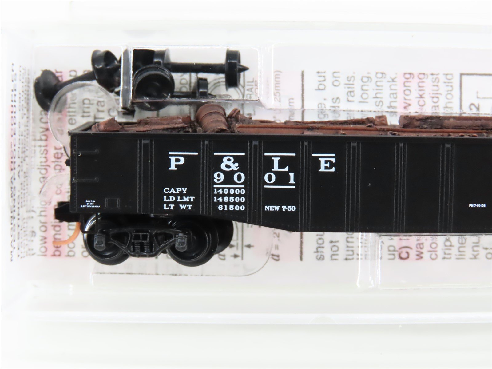 N Micro-Trains MTL 105580.2 P&LE NYC System 50' Gondola #9001 w/ Scrap Load