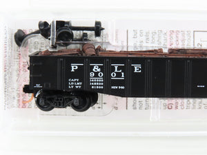 N Micro-Trains MTL 105580.2 P&LE NYC System 50' Gondola #9001 w/ Scrap Load