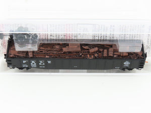 N Micro-Trains MTL 105580.2 P&LE NYC System 50' Gondola #9001 w/ Scrap Load