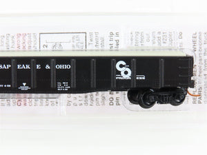 N Scale Micro-Trains MTL 10500160 C&O 50' Fixed-End Gondola #31630 w/ Steel Load