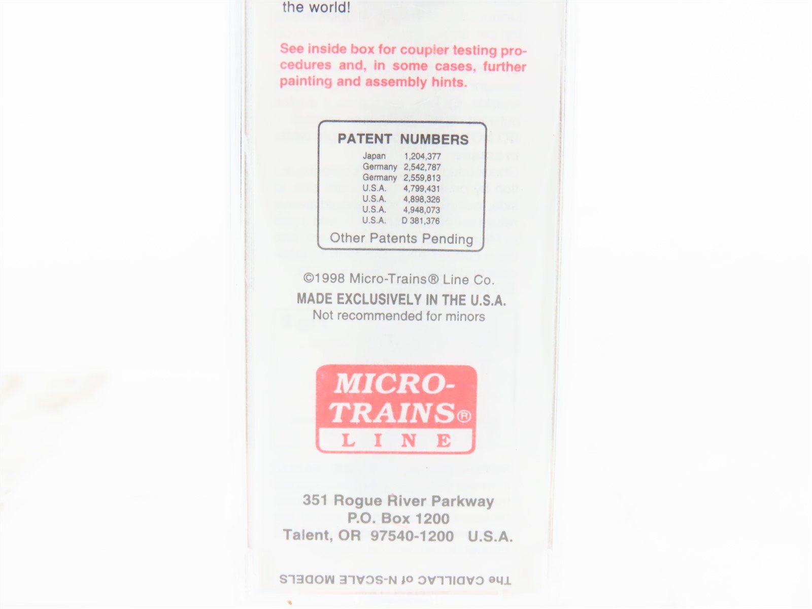N Micro-Trains MTL 105030 B&O Baltimore & Ohio 50' Fixed-End Gondola #351065