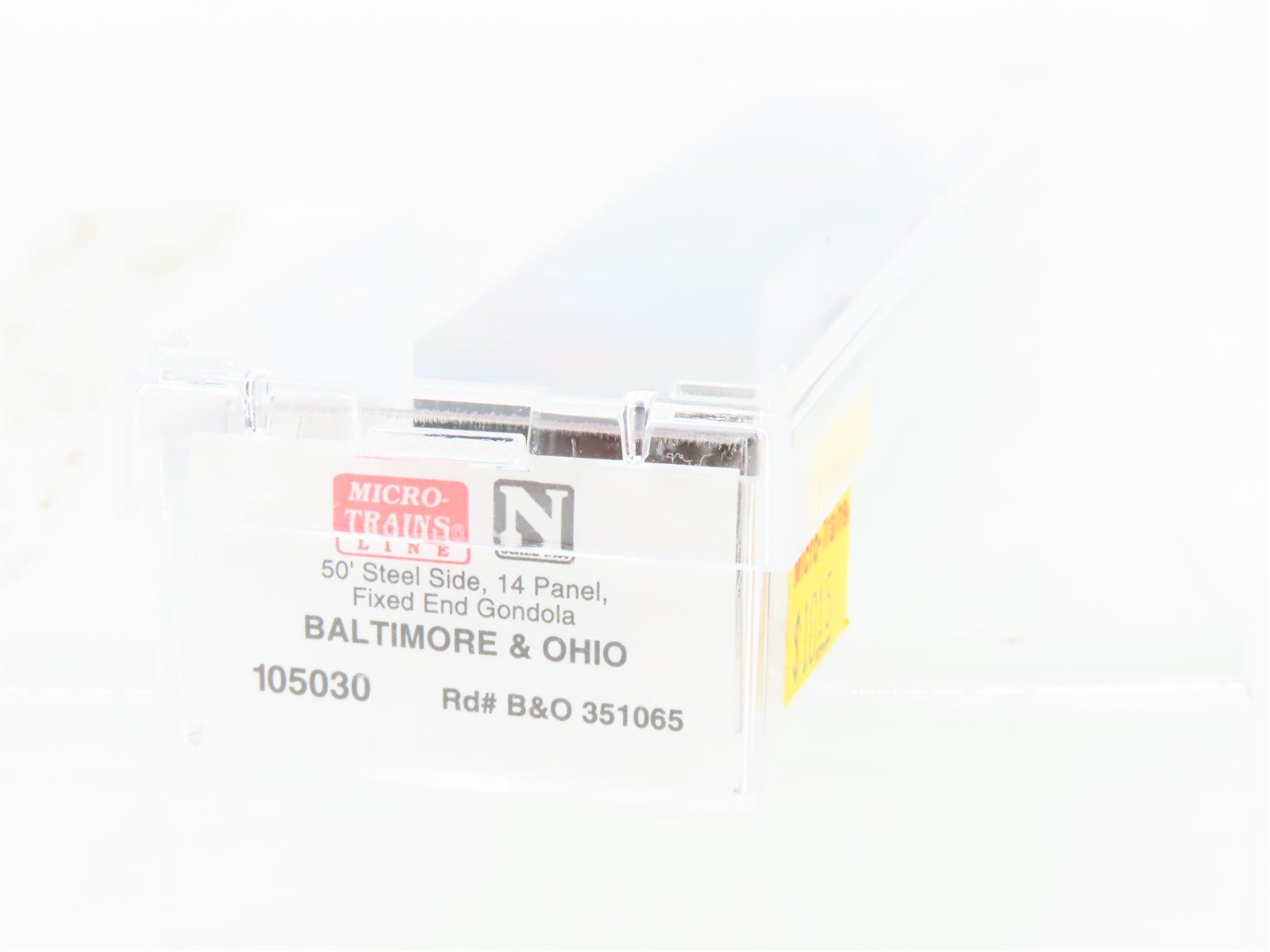N Micro-Trains MTL 105030 B&O Baltimore & Ohio 50' Fixed-End Gondola #351065