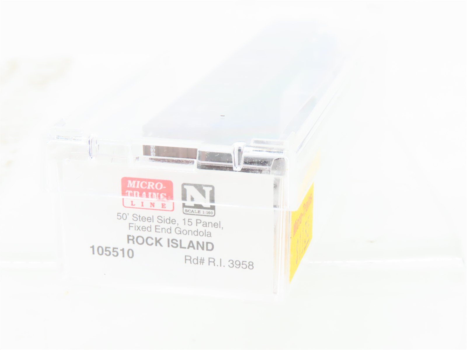 N Scale Micro-Trains MTL 105510 RI Rock Island 50' Fixed-End Gondola #3958