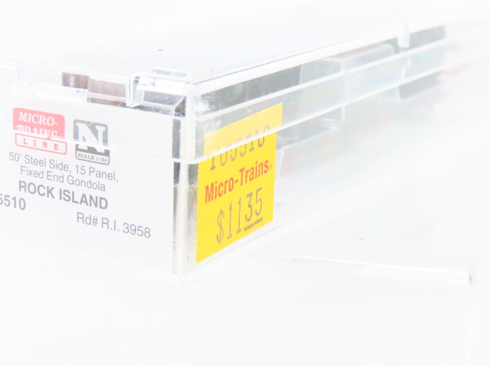N Scale Micro-Trains MTL 105510 RI Rock Island 50' Fixed-End Gondola #3958