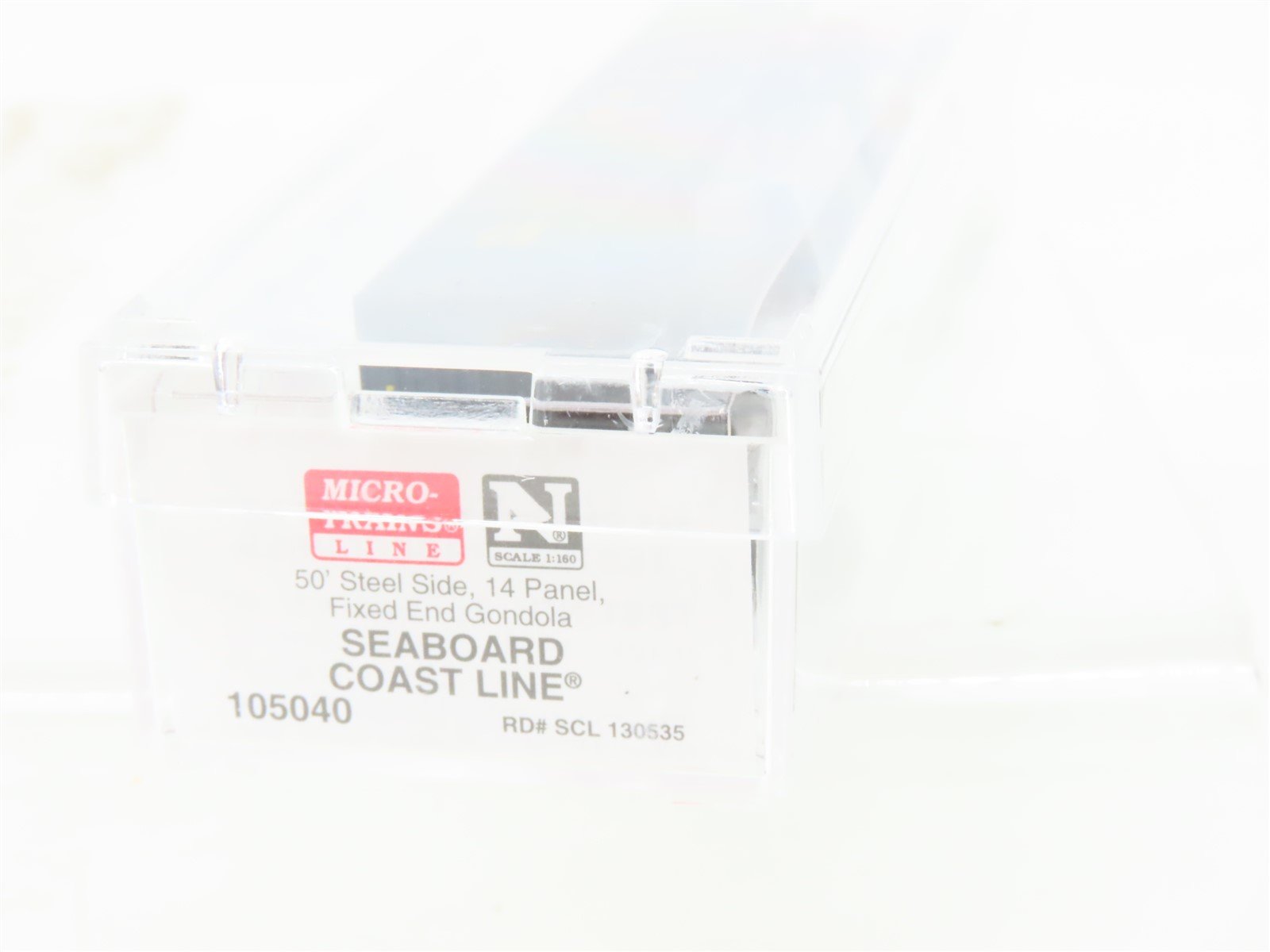 N Micro-Trains MTL 105040 SCL Seaboard Coast Line 50' Fixed-End Gondola #130535