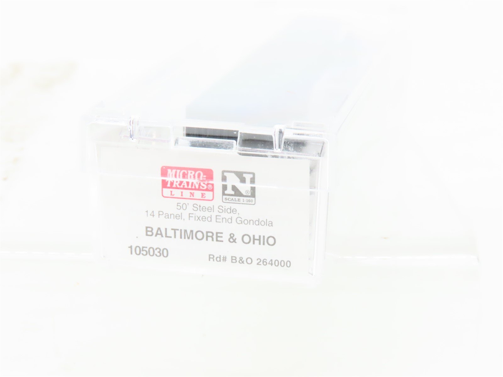 N Micro-Trains MTL 105030 B&O Baltimore & Ohio 50' Fixed-End Gondola #264000