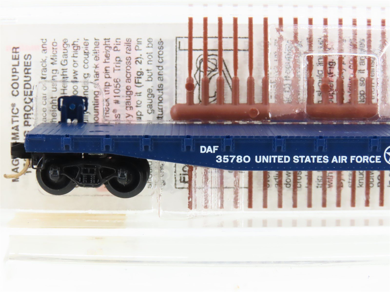 N Micro-Trains MTL 45190 DAF US Air Force 50' Fishbelly-Side Flat Car #35780