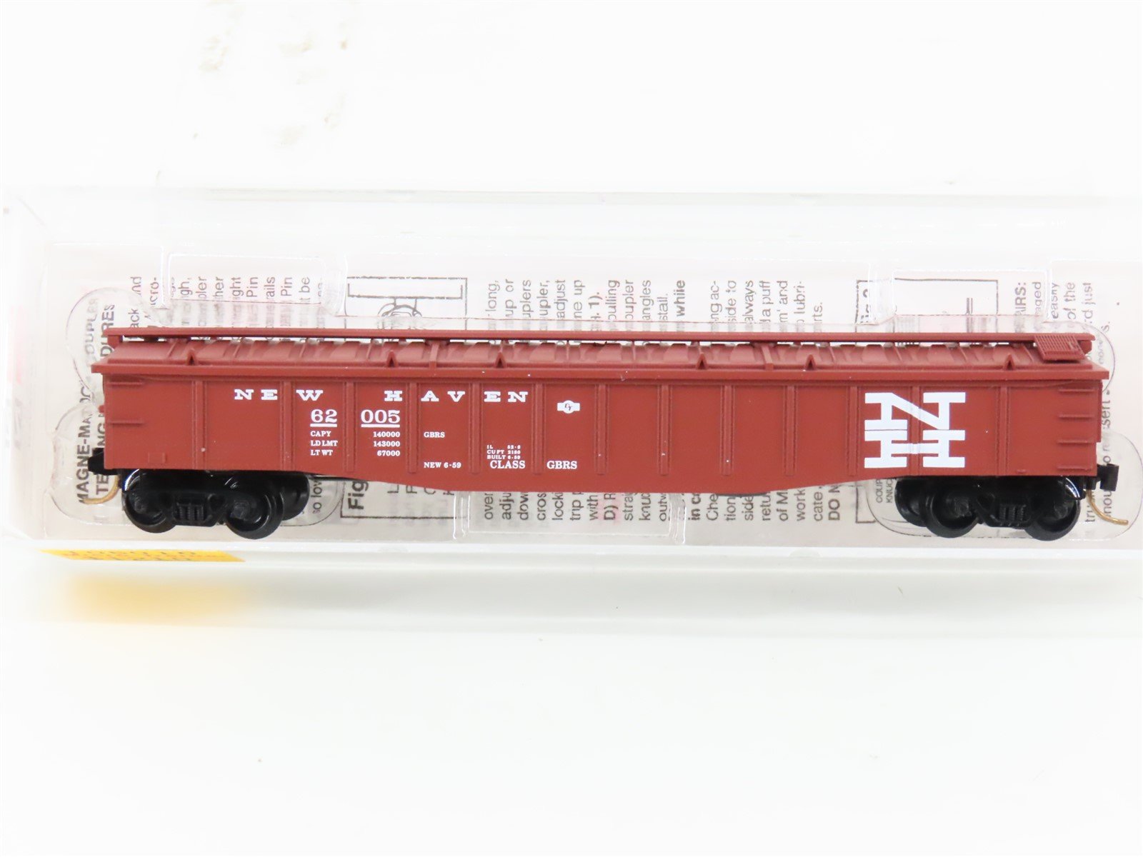 N Scale Micro-Trains MTL 106010 NH New Haven 50' Covered Gondola #62005