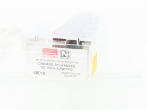 N Micro-Trains MTL 60010 CMSTP&P MILW Milwaukee Road 50' Drop-End Gondola #80344