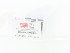 N Micro-Trains MTL 04600290 CP Canadian Pacific 50' Gondola #341998 w/ Tie Load