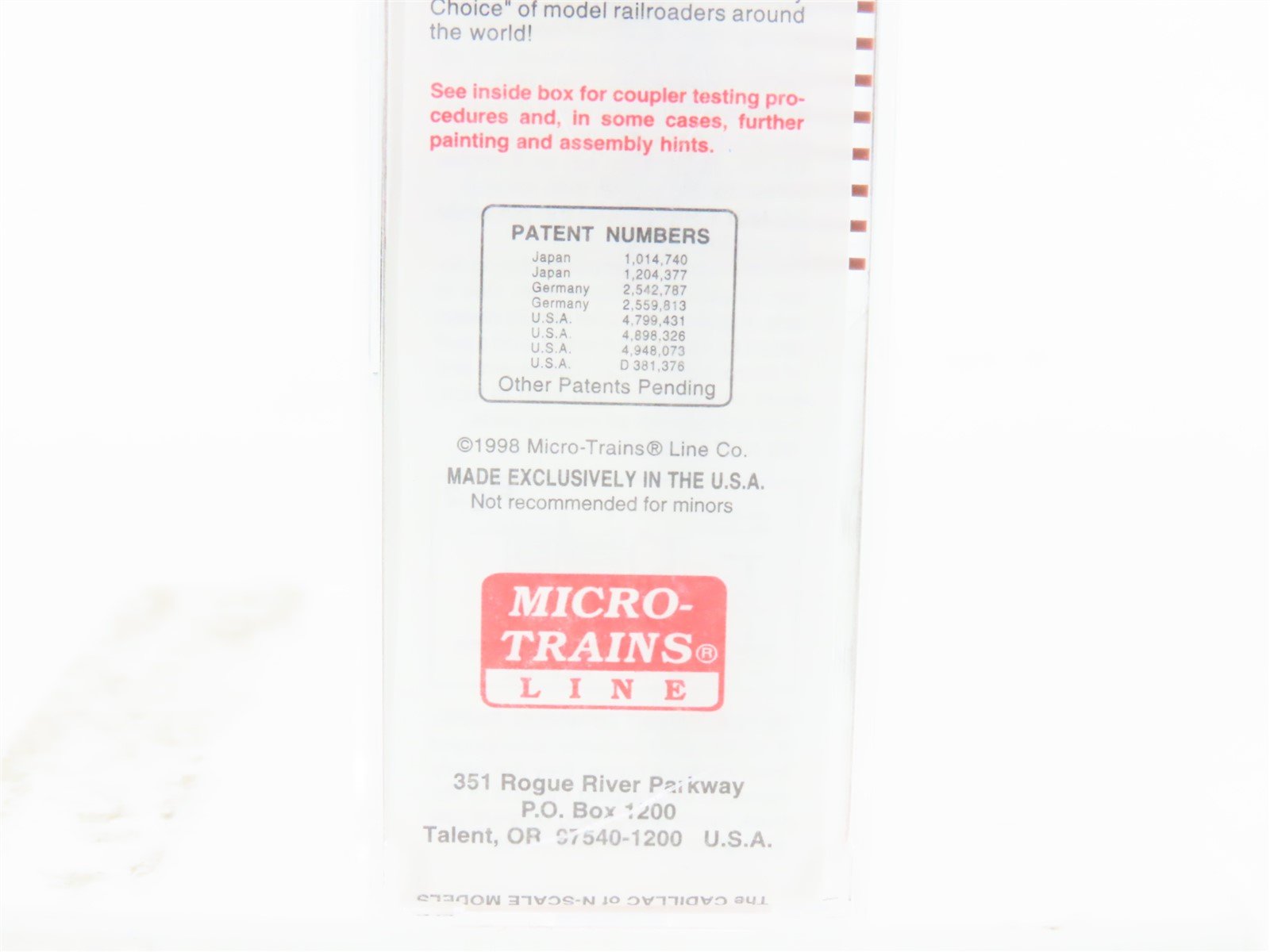N Scale Micro-Trains MTL 45200 BN Burlington Northern 50' Flat Car #612765
