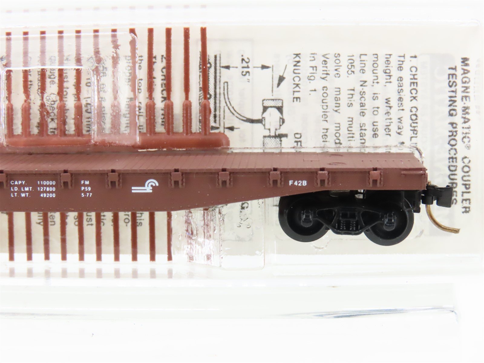 N Scale Micro-Trains MTL 45130 CR Conrail 50' Fishbelly-Side Flat Car #715528