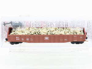 N Scale Micro-Trains MTL 10500510 RI Rock Island 50' Gondola #3091 w/Quarry Load