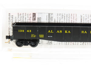 N Scale Micro-Trains MTL 46340 ARR Alaska Railroad 50' Drop-End Gondola #13843