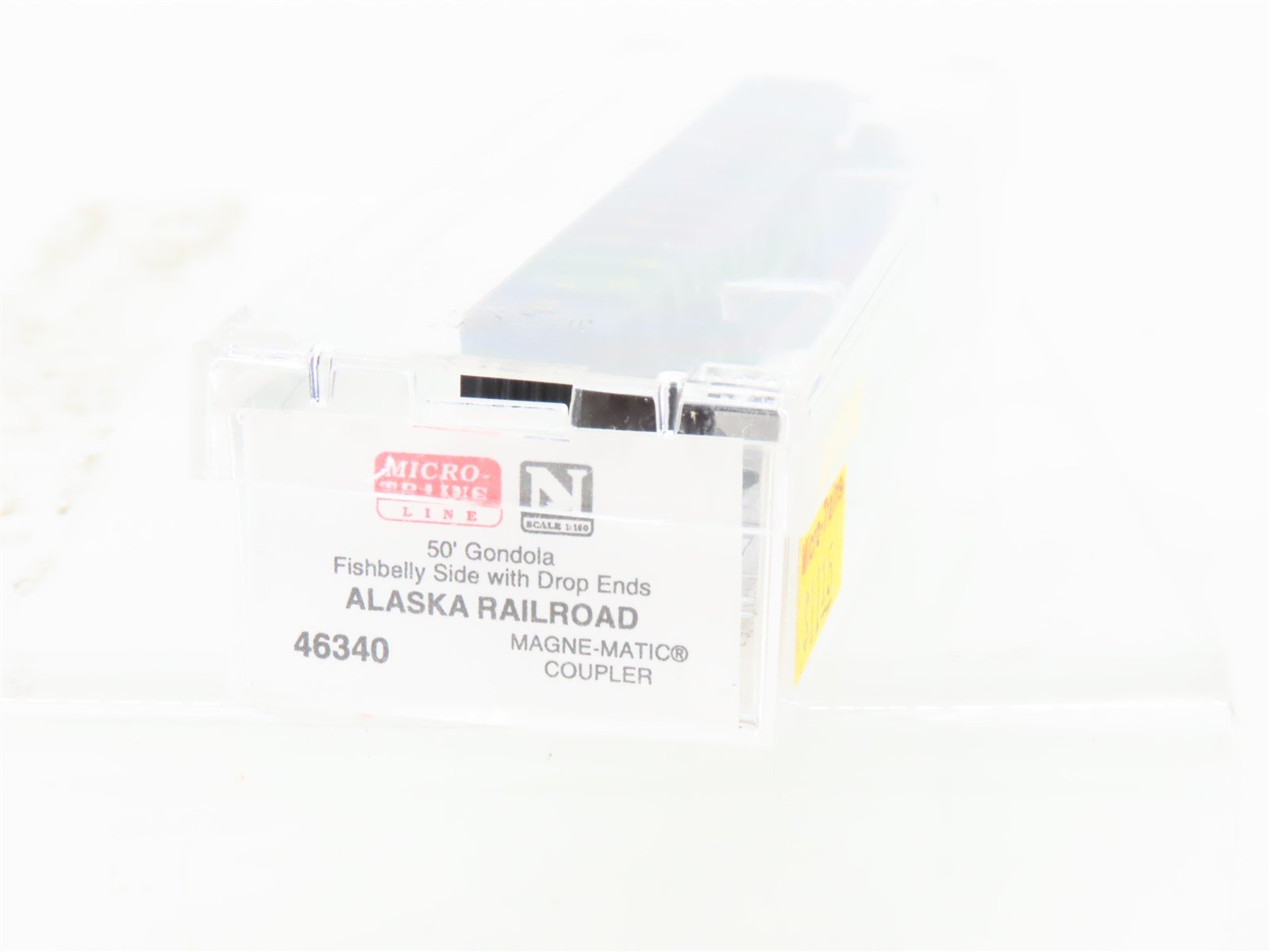 N Scale Micro-Trains MTL 46340 ARR Alaska Railroad 50' Drop-End Gondola #13843