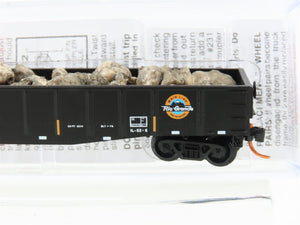 N Micro-Trains MTL 10500141 D&RGW Rio Grande 50' Gondola #56454 w/ Rock Load