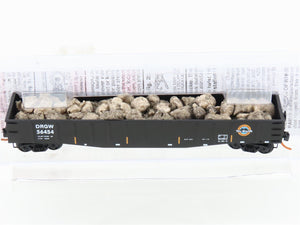 N Micro-Trains MTL 10500141 D&RGW Rio Grande 50' Gondola #56454 w/ Rock Load
