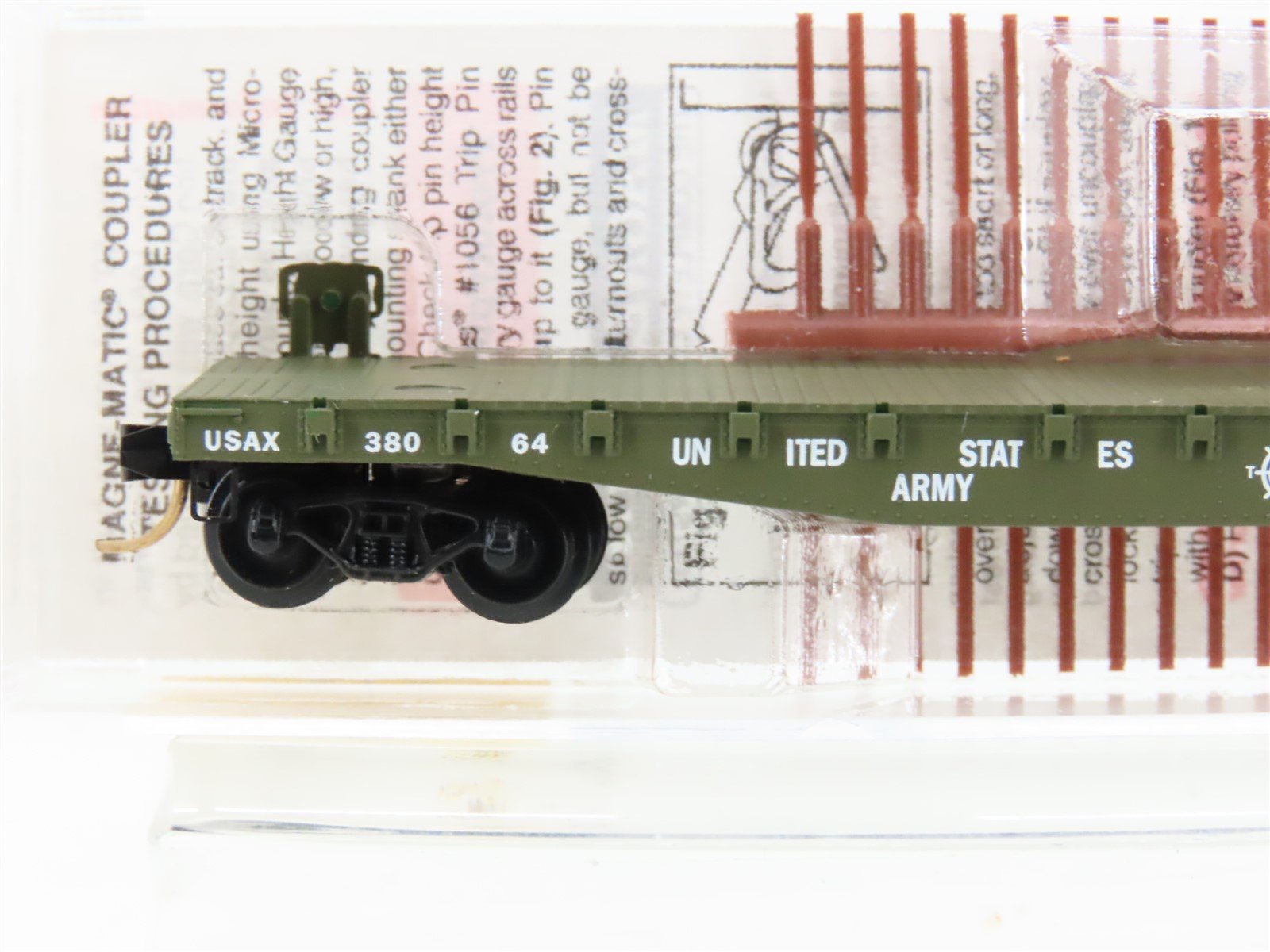 N Micro-Trains MTL 45180 USAX US Army Transportation Corps 50' Flat Car #38064