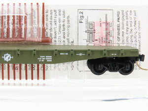 N Micro-Trains MTL 45180 USAX US Army Transportation Corps 50' Flat Car #38064